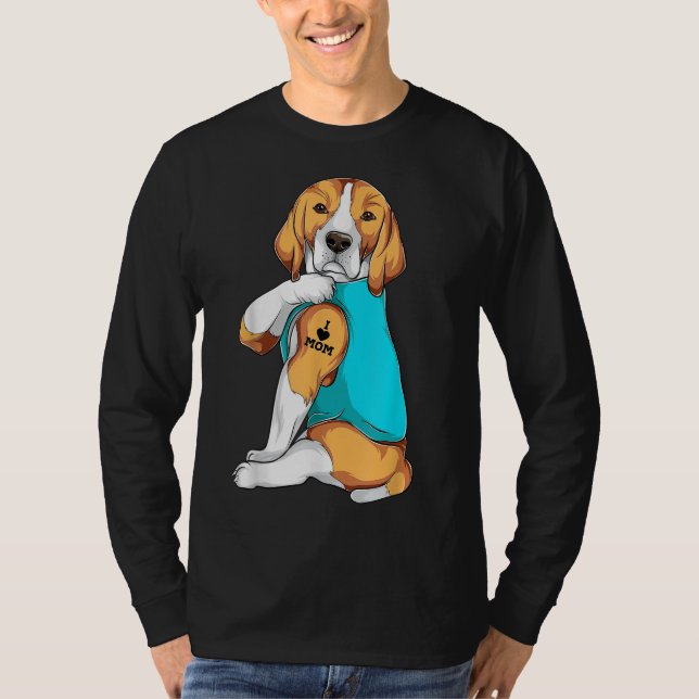 Beagle I Liebe Mama Kleidung Mama Geschenke Frauen T-Shirt (Vorderseite)