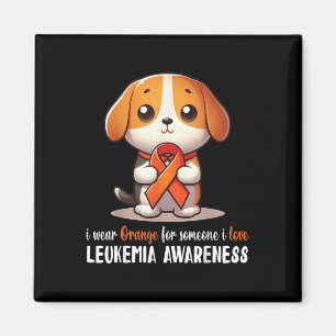 Beagle I trage Orange für jemanden, den ich liebe Magnet
