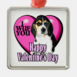 Beagle I Wuf Ornament Aus Metall