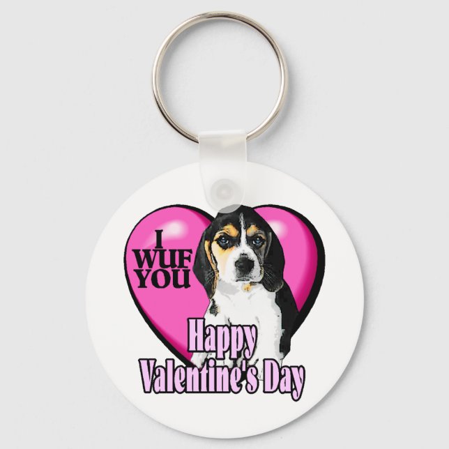 Beagle I Wuf Schlüsselanhänger (Vorderseite)