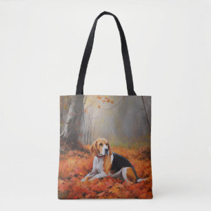 Beagle im Herbst Leaves Fall Inspiriert