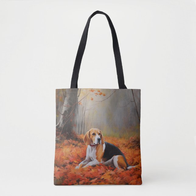 Beagle im Herbst Leaves Fall Inspiriert (Vorderseite)