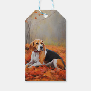 Beagle im Herbst Leaves Fall Inspiriert Geschenkanhänger