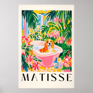 Beagle in der Badewanne Kunstprint im Stil von Mat Poster