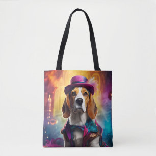 Beagle in lebendiger Kostüm