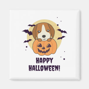 Beagle in Pumpkin Sweet Hunde glückliche Halloween Magnet