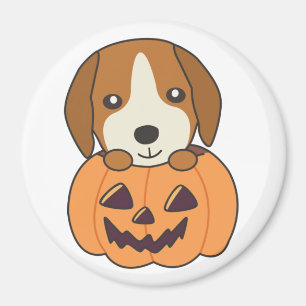 Beagle in Pumpkin Sweet Hunde Happy Halloween Magn Magnet