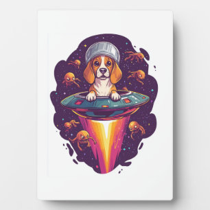Beagle � Intergalaktisches Hunde-Treffen Fotoplatte