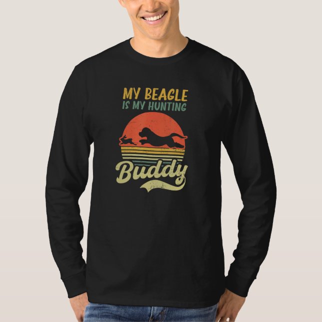 Beagle ist mein Jäger Buddy Design Beagle Jagen T-Shirt (Vorderseite)