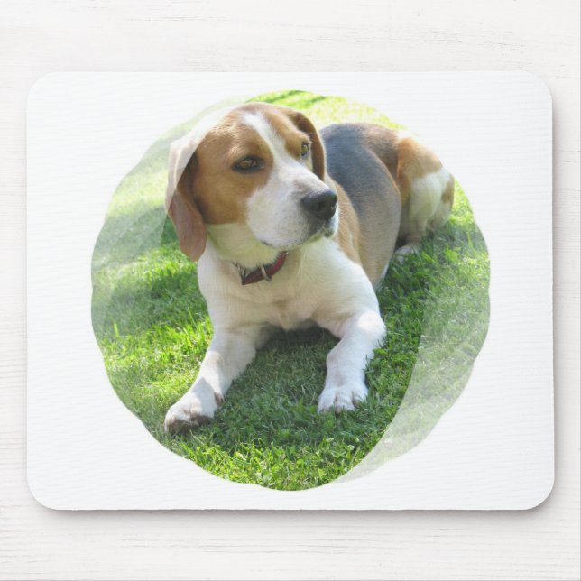 Beagle-Jagdhund-Hundemausunterlage Mousepad (Vorne)
