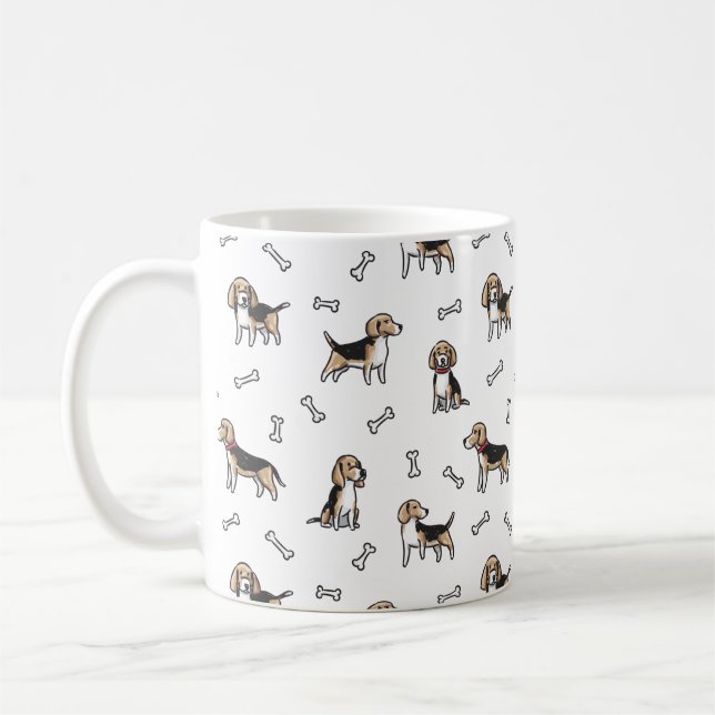 Beagle Kaffeetasse (Links)