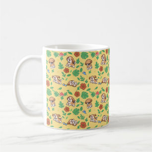 Beagle-Kaffeetasse Sommer Floral Kawaii Hunde Lieb Kaffeetasse