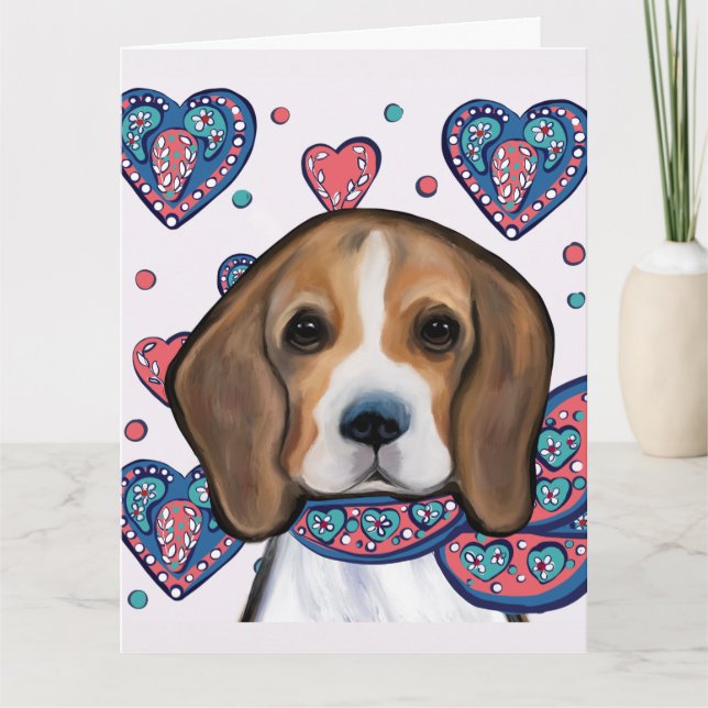 Beagle Karte (Vorderseite)
