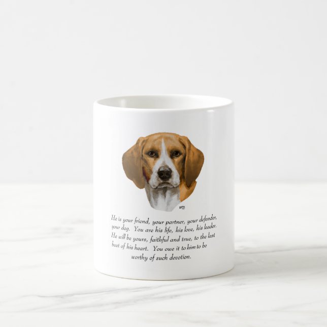 Beagle Keepake MALE Kaffeetasse (Mittel)