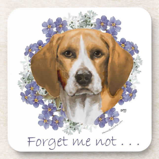 Beagle Keepake Untersetzer (Vorderseite)