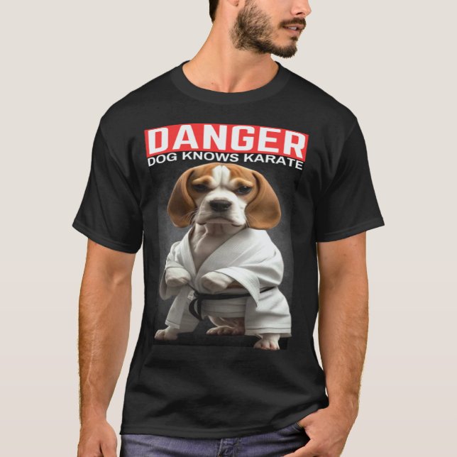 Beagle kennt Karate T-Shirt (Vorderseite)