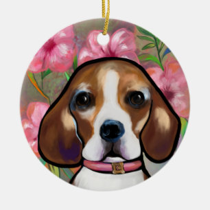 Beagle keramik ornament
