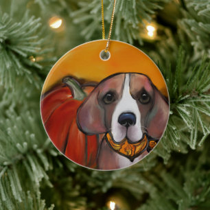 Beagle Keramik Ornament
