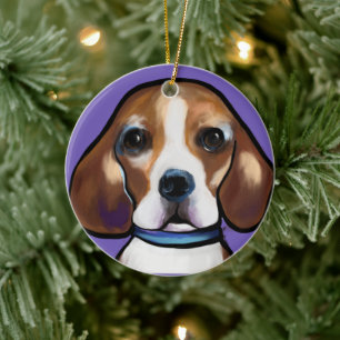 Beagle keramik ornament