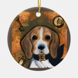 Beagle Keramik Ornament