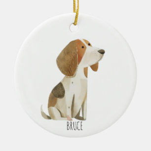 Beagle Keramik Ornament