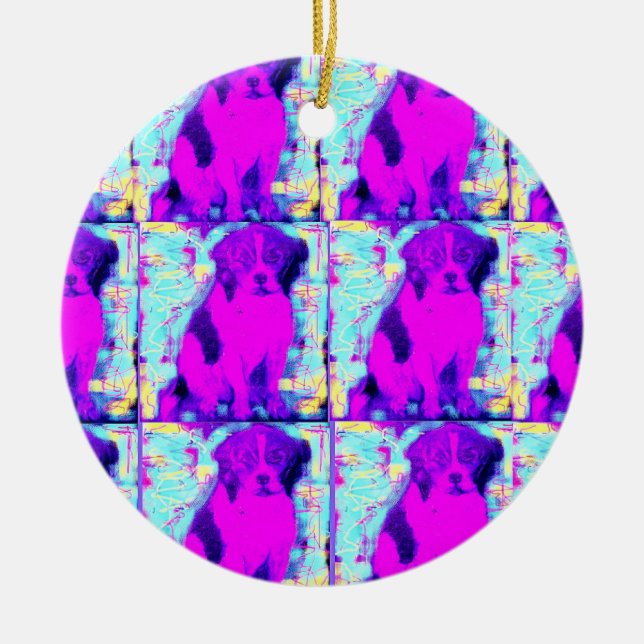 Beagle Keramikornament (Vorne)