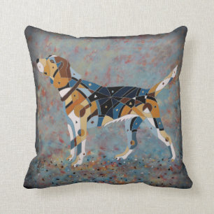 Beagle-Kissen - zeitgenössischer Hund Kissen