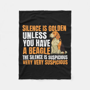 Beagle Kleiner Hund Jagd Haustierzüchter Stille Fleecedecke