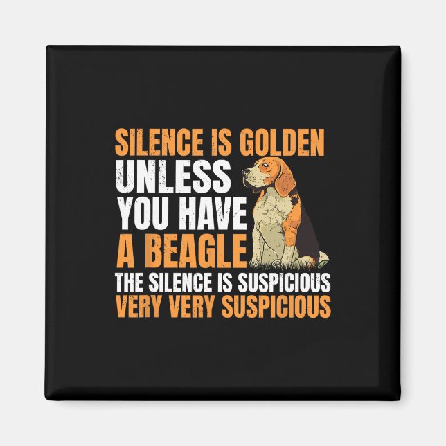 Beagle Kleiner Hund Jagd Haustierzüchter Stille Magnet (Vorne)