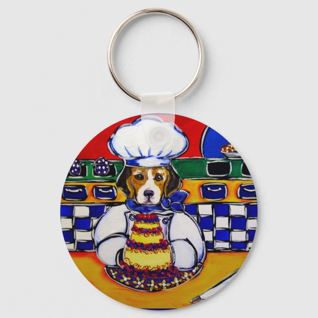 Beagle Koch Schlüsselanhänger (Vorderseite)