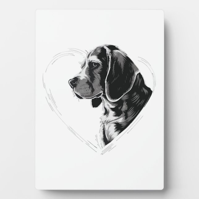 Beagle Kopie Kopie Fotoplatte (Vorderseite)