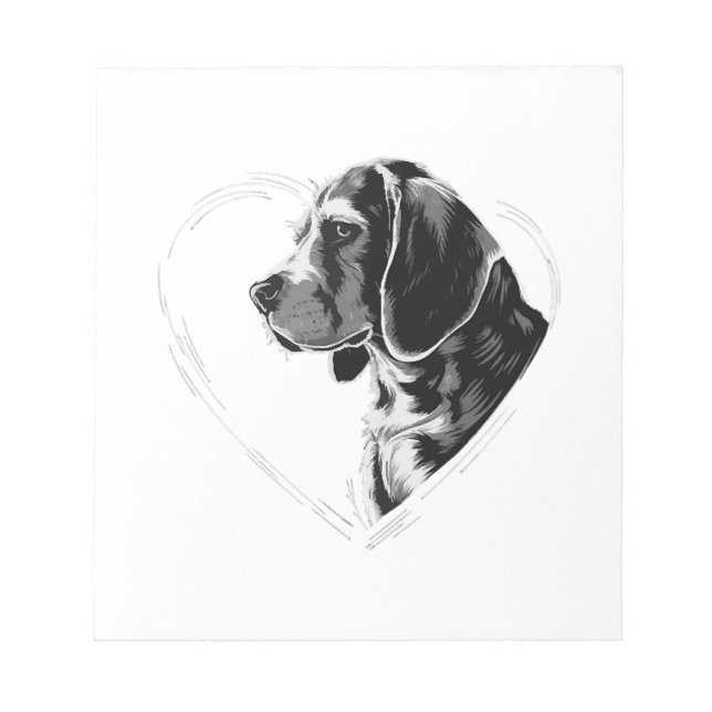 Beagle Kopie Kopie Notizblock (Vorderseite)