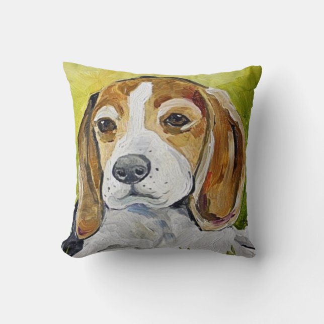 Beagle-Lackkissen Kissen (Vorderseite)