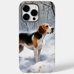 Beagle lässt es Weihnachten schneien Case-Mate iPhone 14 Pro Max Hülle