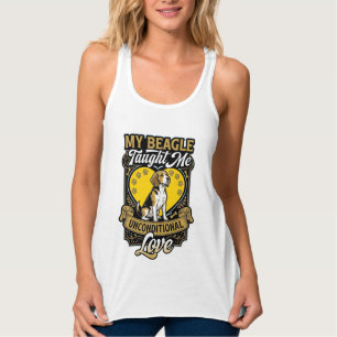 Beagle lehrte mich bedingungslose Liebe Hundeherz  Tank Top