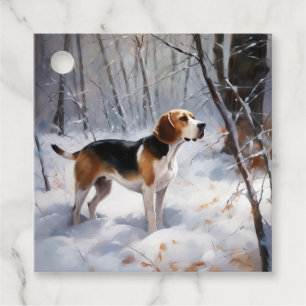 Beagle Let It Snow Weihnachten Geschenkanhänger