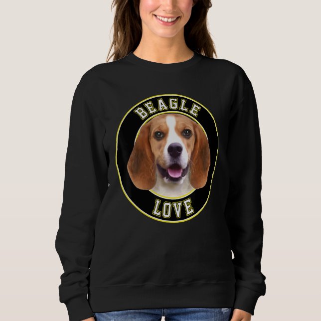 Beagle Liebe für Damen und Herren Mädchen Sweatshirt (Vorderseite)