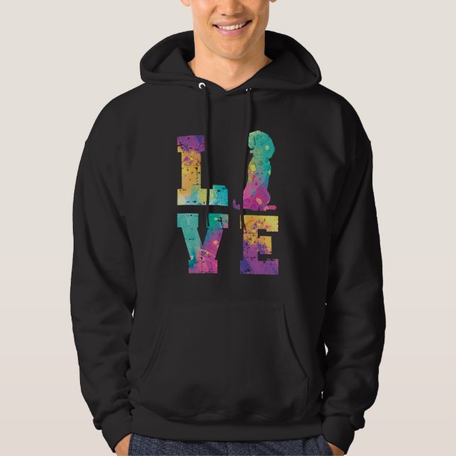 Beagle Liebe Hoodie (Vorderseite)
