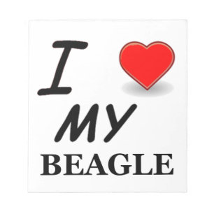 Beagle Liebe Notizblock