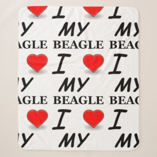 Beagle Liebe Sherpadecke
