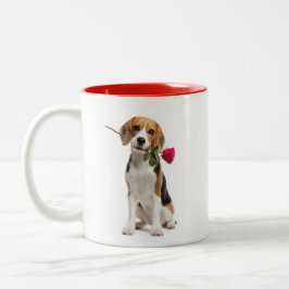 Beagle Liebe Zweifarbige Tasse