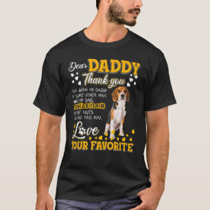 Beagle Lieber Daddy Danke, dass du mein Vater bist T-Shirt