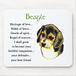 Beagle Liebhaber Geschenke Mousepad