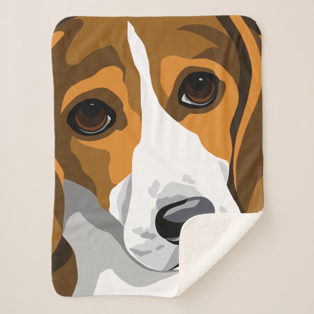 Beagle-Liebhaber-Geschenke Sherpadecke (Vorderseite)