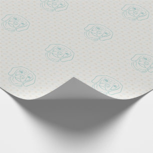 Beagle-Linienkunst, Eleganz mit Haltung Geschenkpapier