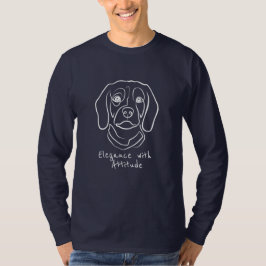 Beagle-Linienkunst, Eleganz mit Haltung T-Shirt