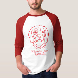 Beagle-Linienkunst, Eleganz mit Haltung T-Shirt