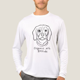 Beagle-Linienkunst, Eleganz mit Haltung Tri-Blend Shirt