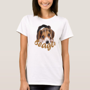 Beagle lockert T - Shirt auf