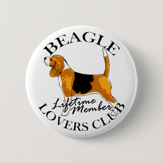Beagle Lovers Club Button (Vorderseite)